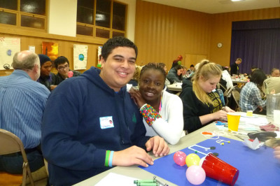 Dinner brings together people from around the world