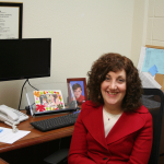 Jessica Kalmar can be found in her office in Chase 206.